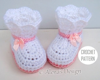 Emily Baby Booties | Crochet Pattern 165