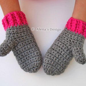 Crochet Pattern 104 - Crochet Mitten Pattern for Childrens Mittens - Mittens Patterns - Crochet Glove Pattern Kids Mittens Toddler Mittens