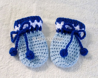 Baby Thumb-less Mittens | Crochet Pattern 040
