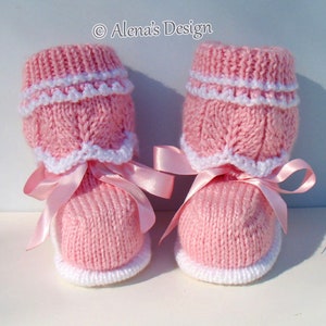 Baby Booties Knitting Pattern 185, Knit Slipper Pattern, Knit Shoes Pattern, Baby Boys Pattern, Knit Baby Pattern