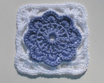 Crochet Pattern 152 Granny Square Crochet Flower Motif Crochet Afghan Block Crochet Blanket Pattern Pillow
