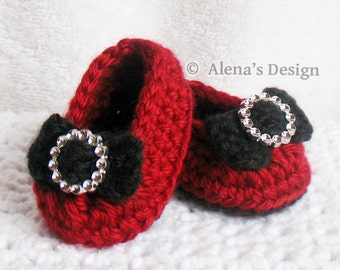 Crochet Shoe Pattern #150 for 18 and 19.5 inch Dolls | Doll Shoes Slippers Pattern