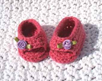 Crochet Shoe Pattern #224 for 18 inch Dolls | Open-Toed Doll Shoes