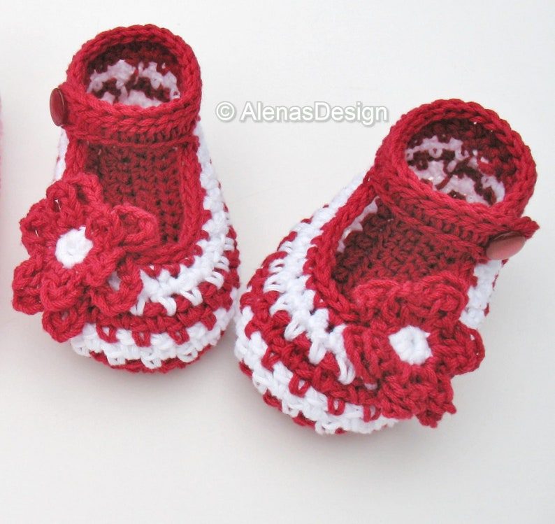 Crochet Booties Pattern 076 Crochet Baby Shoes Pattern Boot Pattern Baby Boy Baby Girl Mary Jane Shoes image 2
