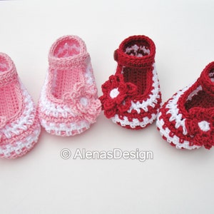 Crochet Booties Pattern 076 Crochet Baby Shoes Pattern Boot Pattern Baby Boy Baby Girl Mary Jane Shoes image 6