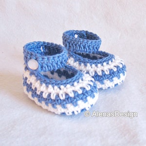 Crochet Booties Pattern 076 Crochet Baby Shoes Pattern Boot Pattern Baby Boy Baby Girl Mary Jane Shoes image 4