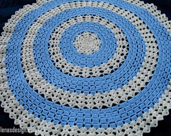 Crochet Blanket Pattern 234 Round Lace Afghan Baby Boy Blanket Crochet Pattern Crochet Doily Rug Crib Couch Throw Baby Shower Home Decor