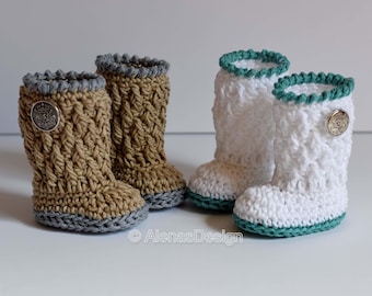 Crochet Boot Pattern for 18 inch Doll | Silver Button Boots | Crochet Pattern #124