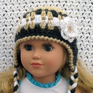 18 inch Doll Clothes Crochet Patterns American Doll Crochet Pattern Jacket Boots Ear Flap Hat Dolls Sweater Christmas Gift for Girl image 4