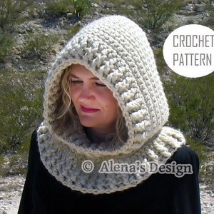 Crochet Pattern 113 Crochet Cowl Pattern Hooded Cowl Crochet Hood Pattern Toddler Child Teen Adult Girls Women Winter