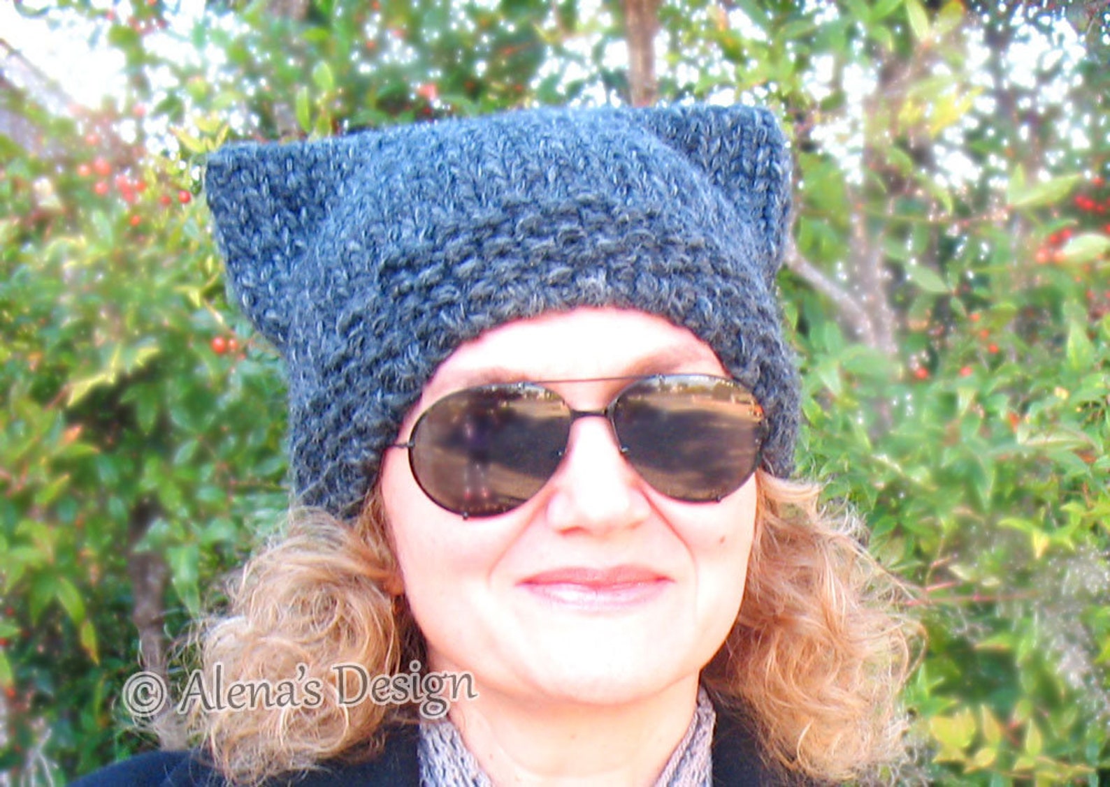 Knitting Pattern 213 Cat Hat Knit Cat Ears Toddler Child Teen Etsy