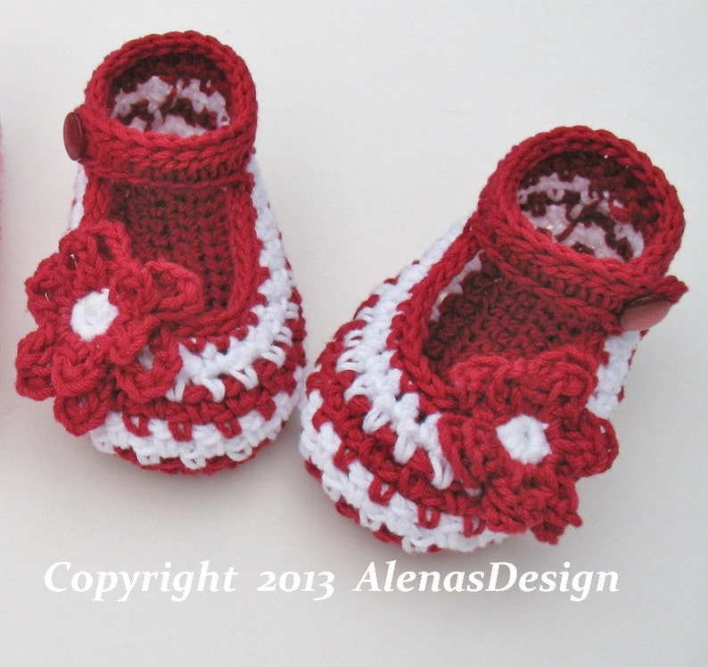 Crochet Booties Pattern 076 Crochet Baby Shoes Pattern Boot Pattern Baby Boy Baby Girl Mary Jane Shoes image 9