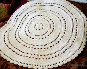 Crochet circle cross baby blanket pattern sale