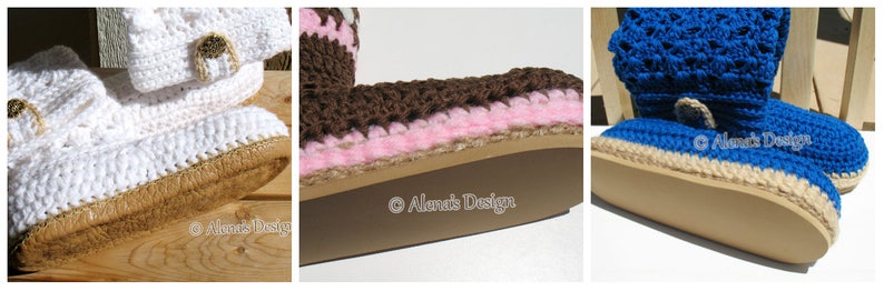 Crochet Slipper Boot Pattern, Crochet Boot Pattern, House Slipper Pattern, Buttoned Women's Boots, Crochet Pattern 137 imagen 6