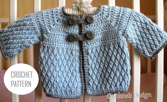 Baby Cardigan Crochet Pattern 192 Toddler Cardigan Pattern | Etsy