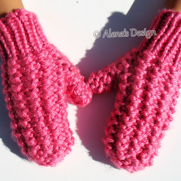 Knitting Pattern 178 Children's Mittens in four sizes Mitten Pattern Toddler Mittens Girl's Boys Mittens Knitting Glove Pattern Kids Mittens