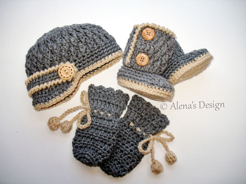 baby boy mittens and booties