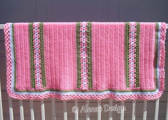 blossom crochet baby blanket