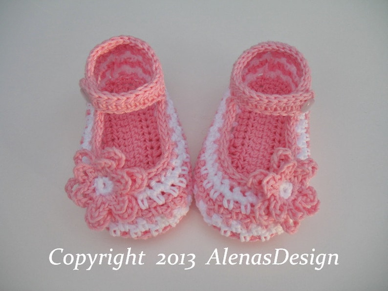 Crochet Booties Pattern 076 Crochet Baby Shoes Pattern Boot Pattern Baby Boy Baby Girl Mary Jane Shoes image 7