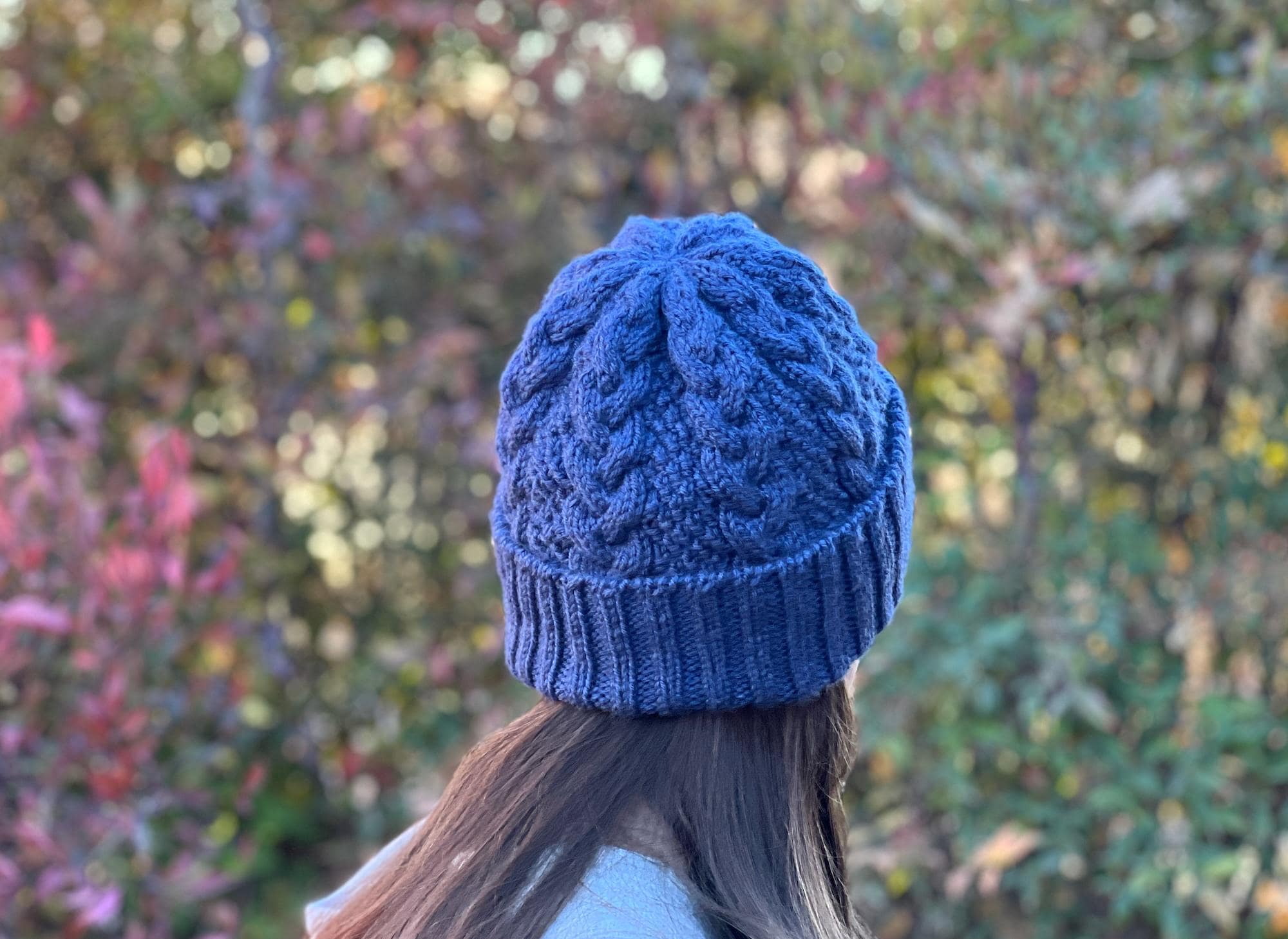 Braided Cable Hat Knitting Pattern, Slouchy Beanie Pattern, Knit Hat ...