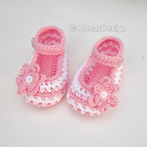 Crochet Booties Pattern 076 Crochet Baby Shoes Pattern Boot Pattern Baby Boy Baby Girl Mary Jane Shoes image 5