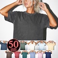 Female Model Comfort Colors 1717 Mockup Bundle: Trendy Oversized Boxy Fit, Realistic Feminine Women CC1717 Mock Up,  c1717 Streetwear product logo