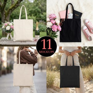 OAD113 コットンキャンバストートバッグ モックアップバンドル