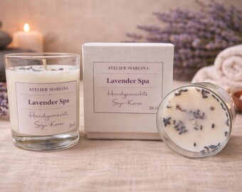 Lavendel Spa – Handgemaakte sojakaars | Ontspannende lavendelgeur 20 cl