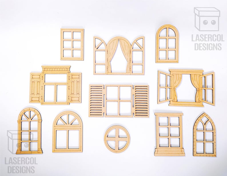 Window Dxf File Windows Cut Outs - Laser Cut Files - SVG+DXF+PDF - Glowforge - Instant ...