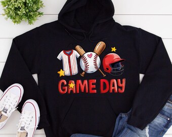 Softball Game Day Hoodie : Coquette Bow Softball Mom Fan Pullover