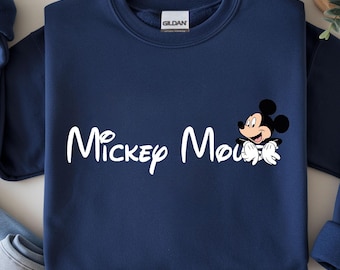 Mickey Mouse Disney Sweatshirt: Cute Cartoon Graphic Pullover, Magical Vacation Crewneck, Cozy Disney Outfit Gift