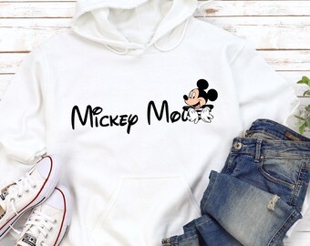 Mickey Mouse Disney Hoodie: Cute Cartoon Graphic Hoodie , Magical Theme Park Outfit, Cozy Disney Gift