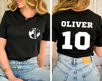 Personalized Soccer Team Shirt: Custom Name Number Game Day Tee, Football Fan Gift