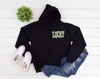 Lucky Shamrock Hoodie : St Patricks Day Gift Buyer Irish Lucky Clover Pullover