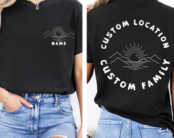 Personalized Family Beach Vacation Shirt: Matching Summer 2026 Tee, Custom Vacay Vibes
