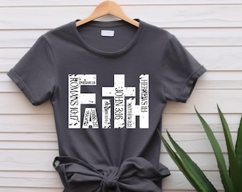 Retro Christian Faith Shirt: Christian Cross Graphic Tee