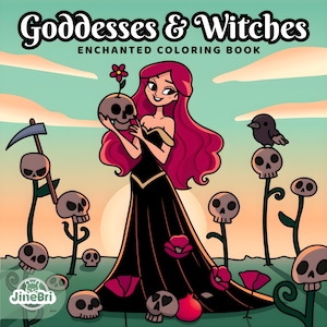 Goddesses & Witches – VOLLDIGITALES Malbuch (34 Seiten)