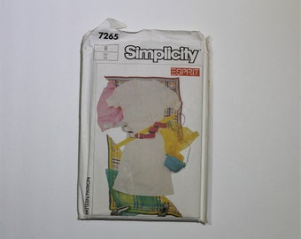 UNCUT 1980s Simplicity 7265 Esprit Sewing Pattern - Vintage Teen Fashion - Size 6, Eur 34