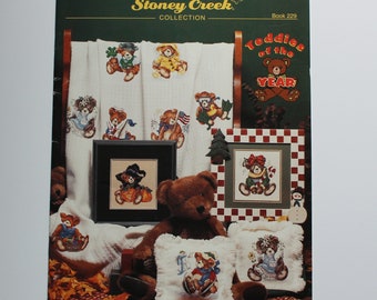 Stoney Creek Collection Teddies of the Year Cross Stitch Pattern Book 229