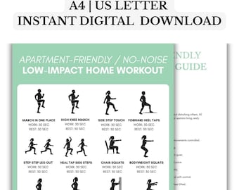 Apartment Friendly Workout Plan – No Noise, Low-Impact Home Exercises (PDF)