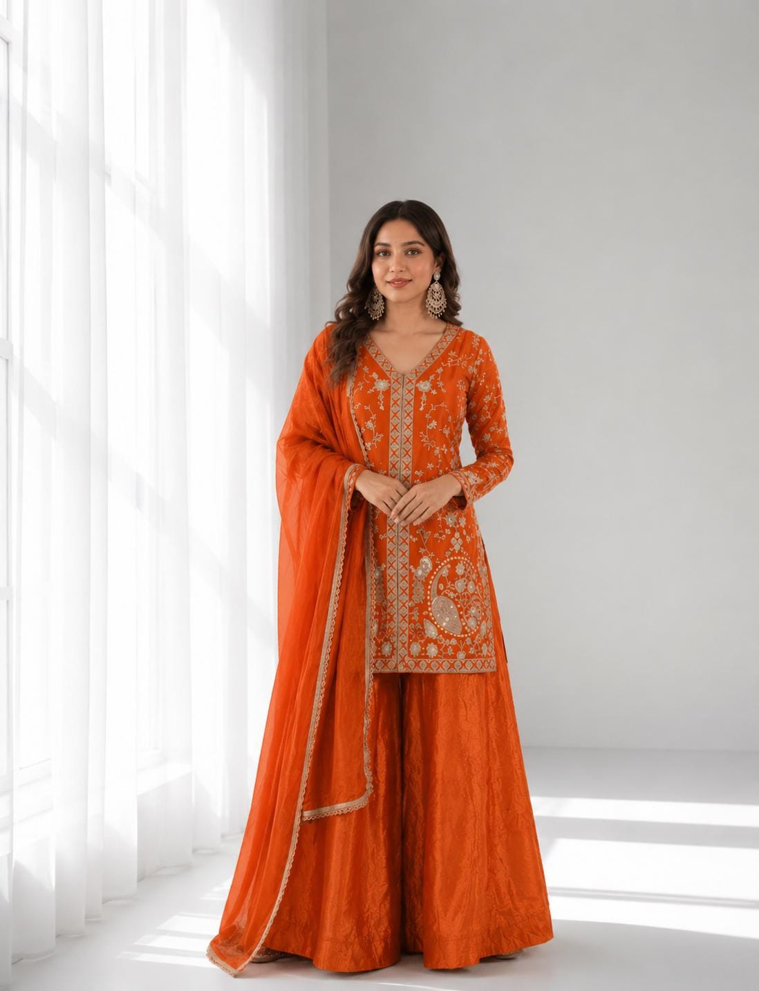 Mehndi Dress Orange - Etsy UK