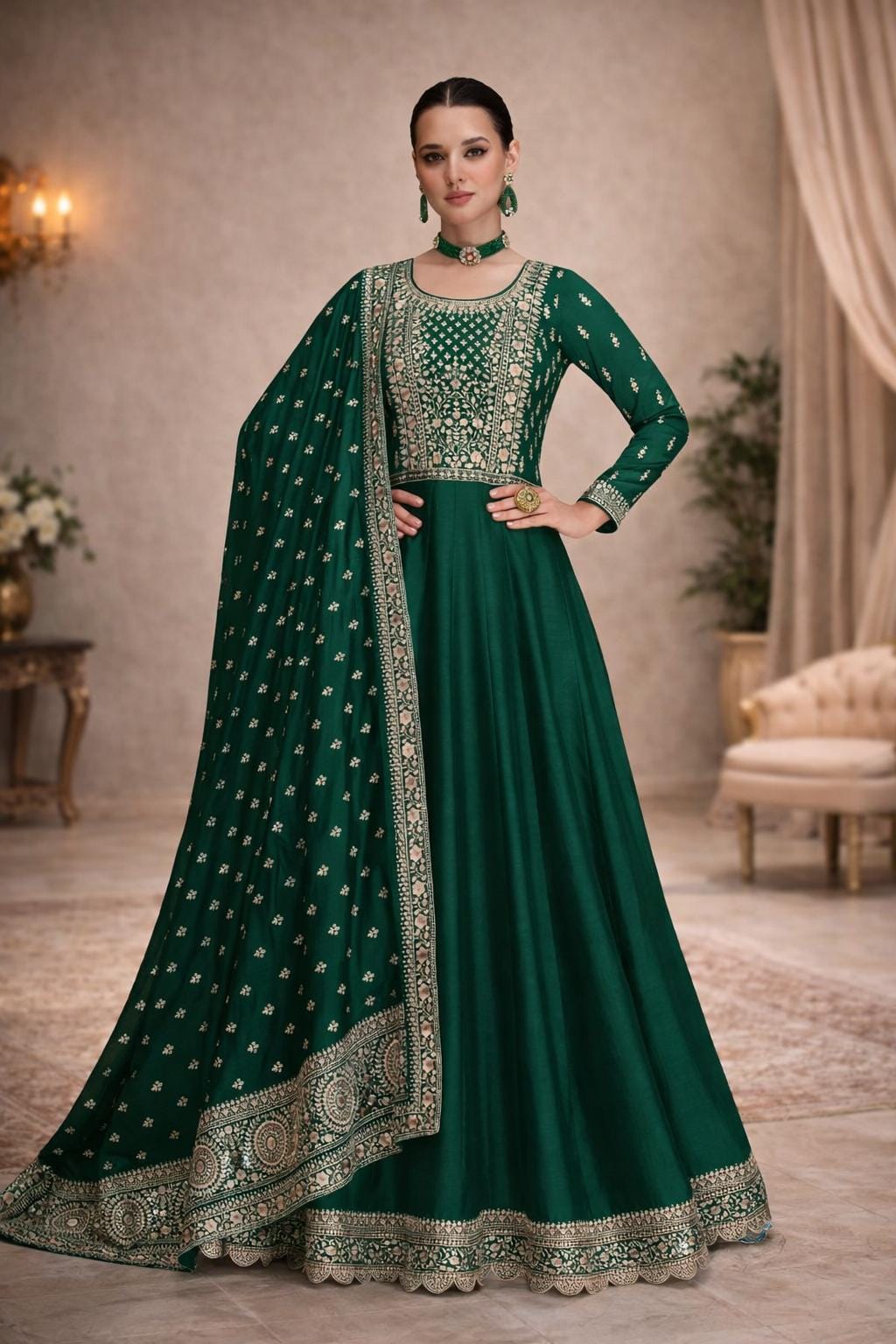 slim fit dress slacks Georgia rhinestone blazer maxi dress – Chaud Tokyo main image 0