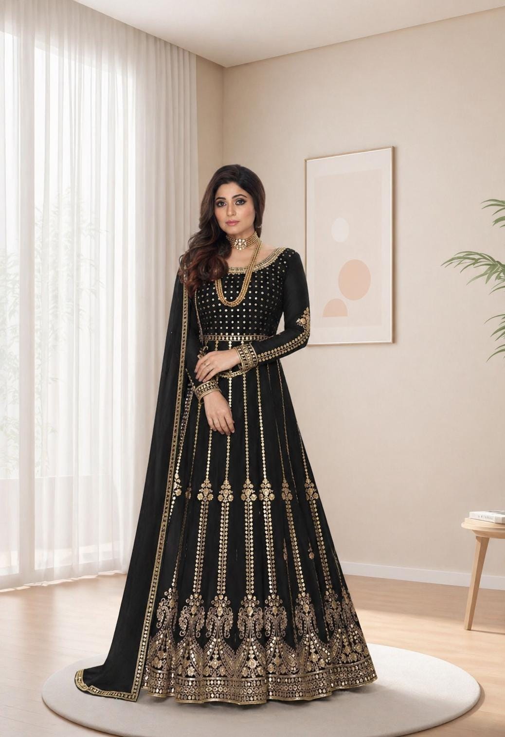 Ethnic Evening Gown - Etsy