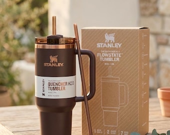 Stanley Quencher H2.0 40oz Tumbler Matte Black with Handle & Straw