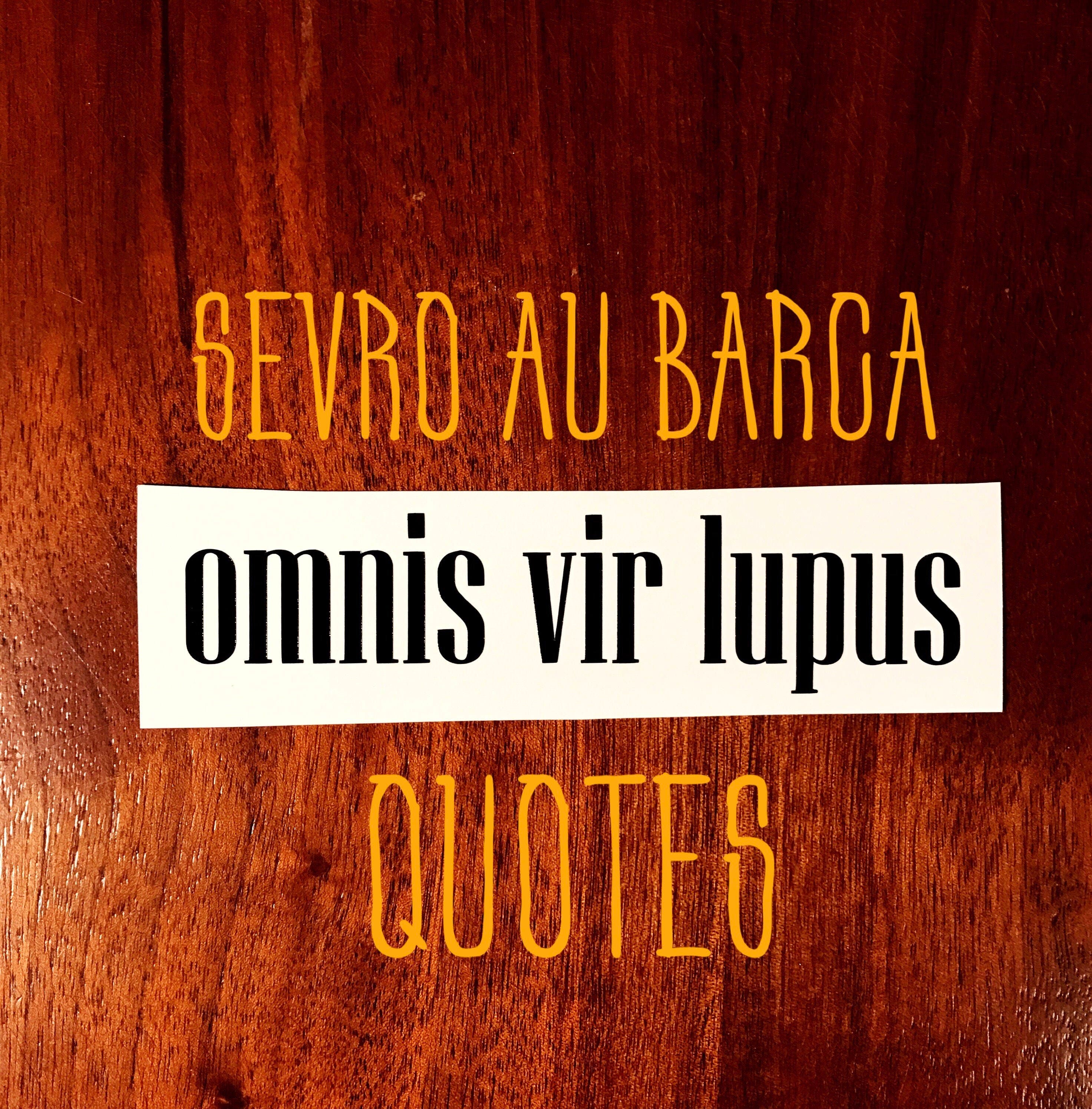 Mature Sevro au Barca Quote Decals Red Rising Pierce Brown Etsy
