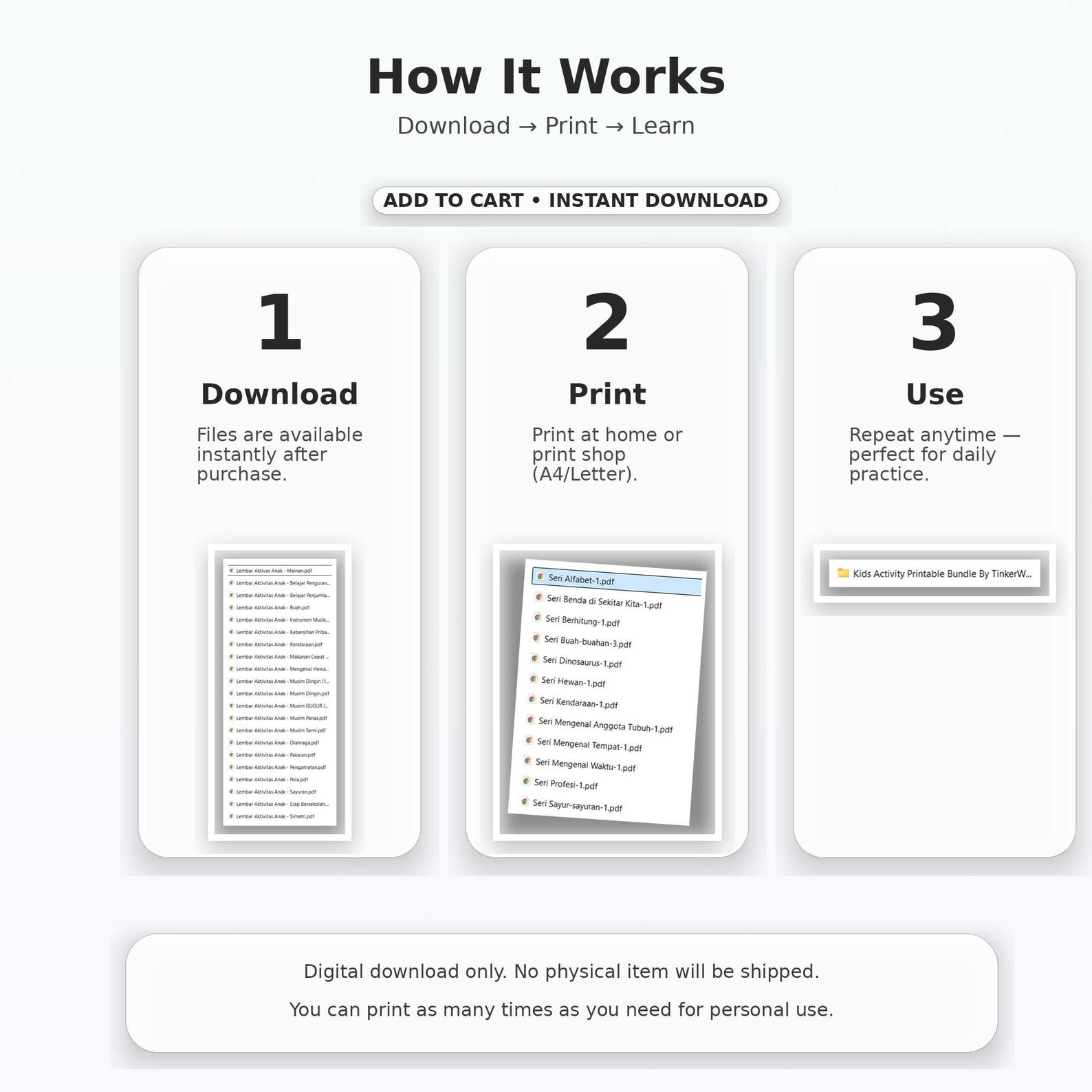Kids Learning Activity Bundle | 1000+ Preschool Worksheets (PDF Files ...