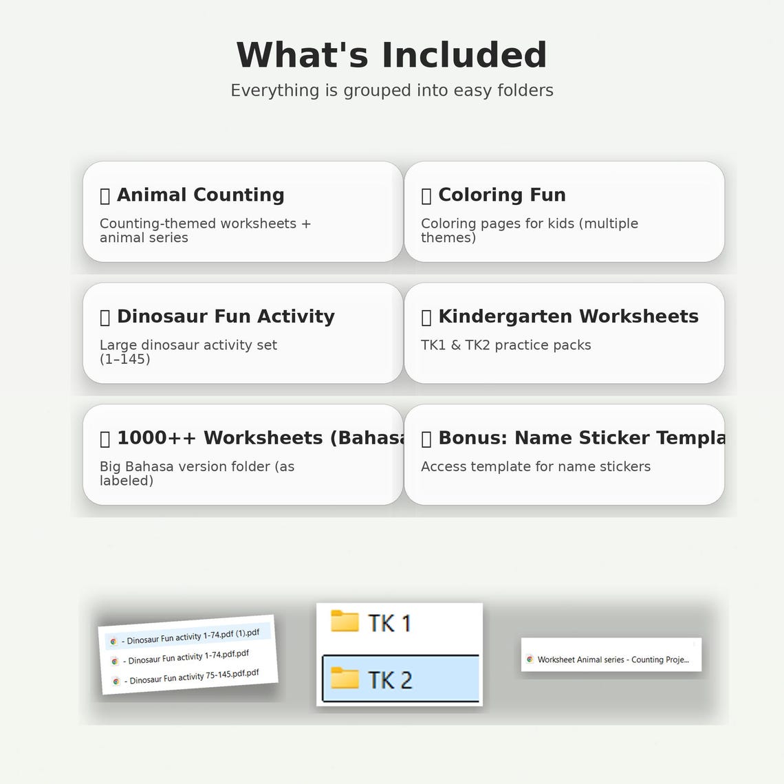 Kids Learning Activity Bundle | 1000+ Preschool Worksheets (PDF Files ...