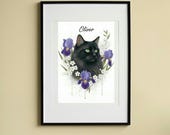 Custom Pet Portrait from Photo | Personalized Dog & Cat Digital Artwork | Printable Wall Art
