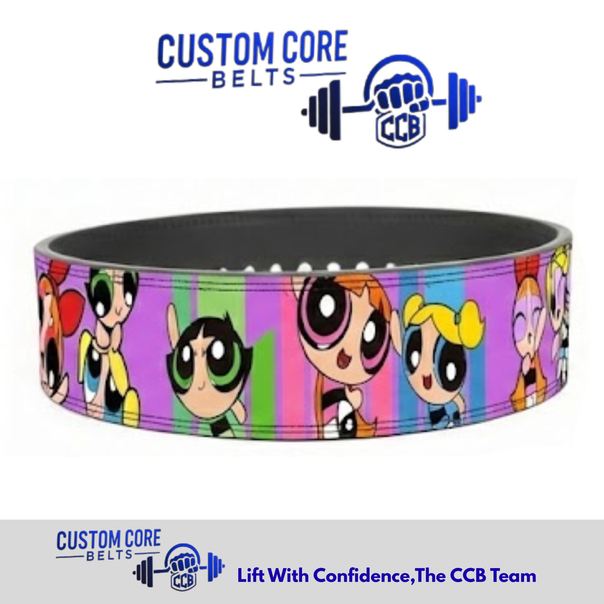Custom Powerpuff Girls Lever Belt: Personalized Weightlifting Gym Gear ...