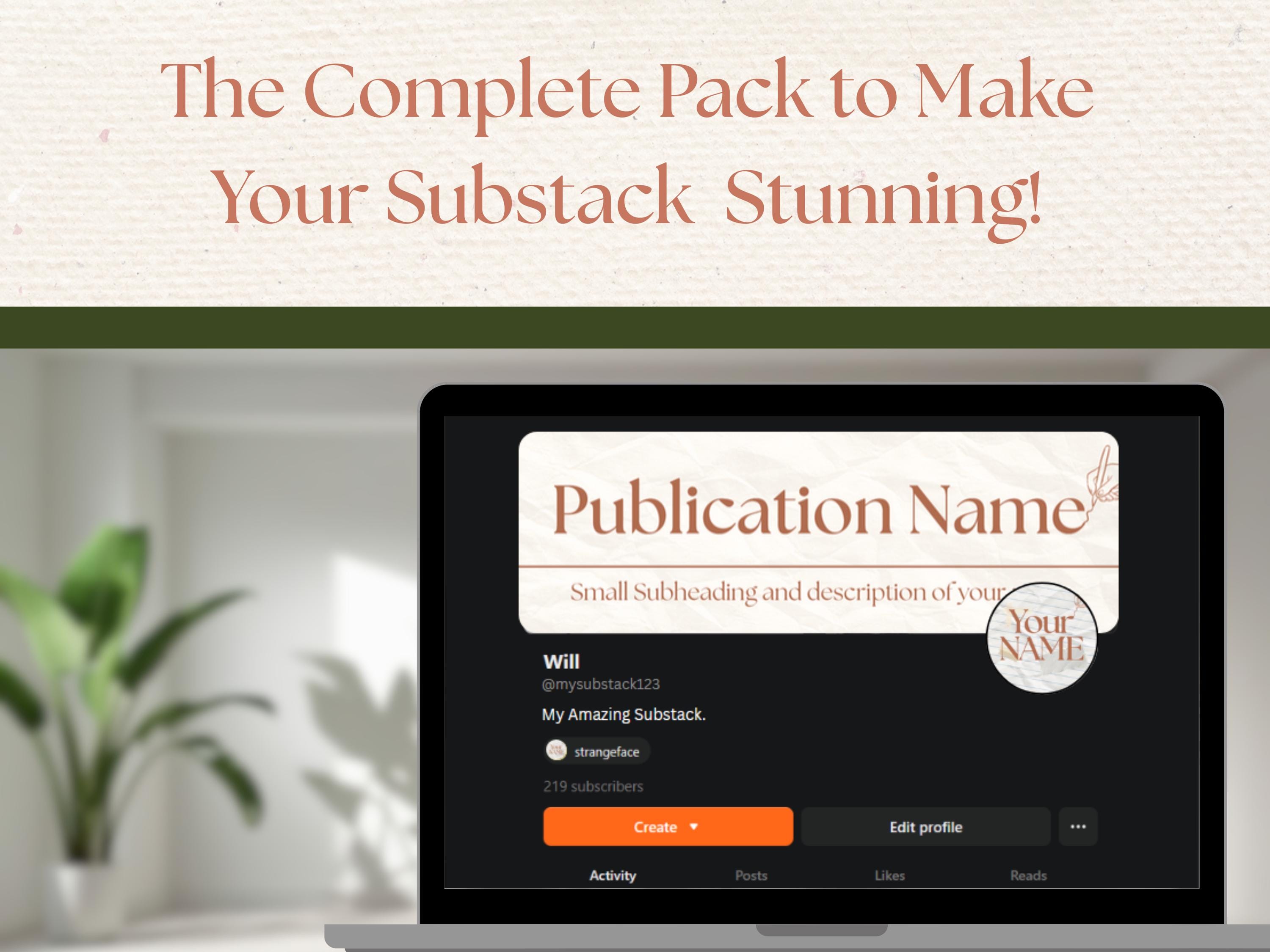 Substack Branding Kit | 35 Canva Templates (digital Download) - Etsy